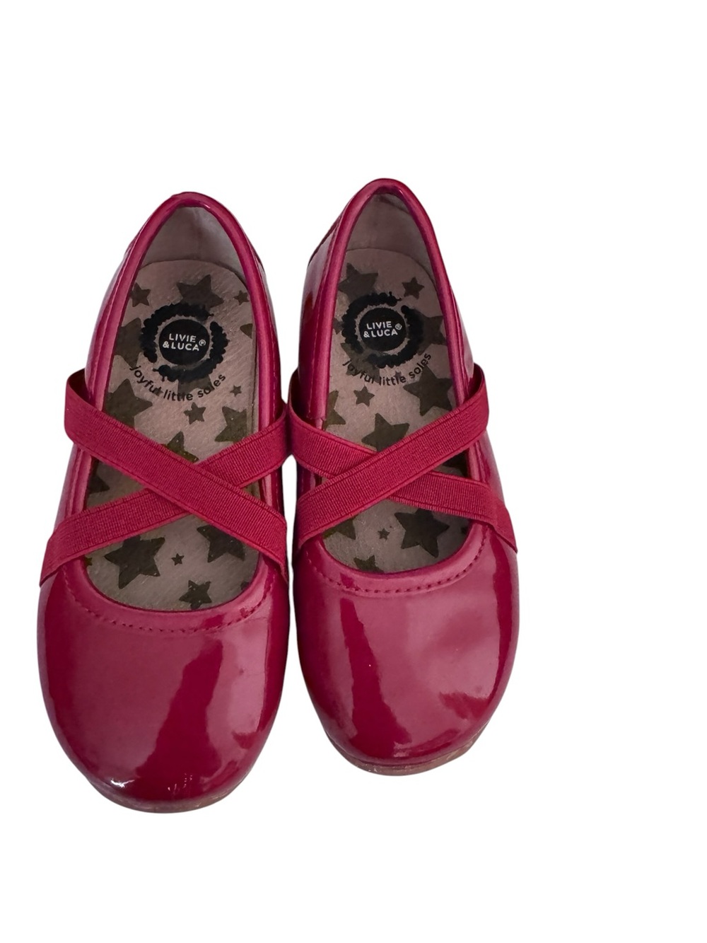 Livie & Luca Kids' Red Patent Mary Jane Shoes